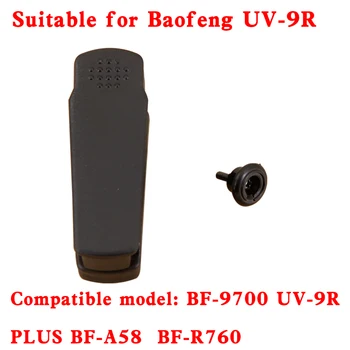 1/2/5DBS erős, tartós rádió derékcsipesz hátsó klip BaoFeng BF-9700 UV-9R PLUS BF-A58 BF-R760 Walkie Talkie-hoz