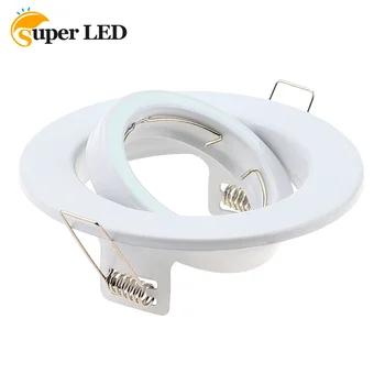 1 db süllyesztett lámpa GU10 LED fehér spotlámpa rögzítőkeret spotlámpa + aljzat