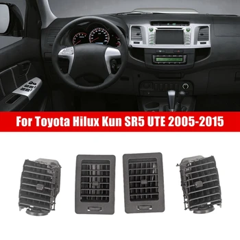 1 készlet Belső légkondicionáló grill légkondicionáló légkondicionáló szellőzőrács Toyota Hilux Kun SR5 UTE 2005-2015 Fortuner tartozékok alkatrészei