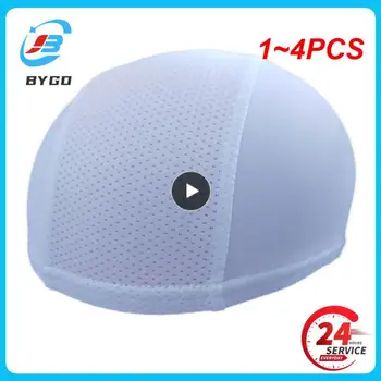 1 ~ 4DBS Hálós állítható kalap Belső kalap Szabadidő rugalmas kültéri fehér Kényelmes motoros sisak Zn194781 Lélegző szellőzés