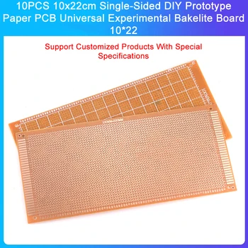 10DB 10x22cm egyoldalas DIY prototípus papír PCB univerzális kísérleti bakelit tábla 10*22