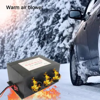 12V 24V autófűtés 3 lyukú hordozható téli fűtés melegítő szélvédő jégmentesítő Ködmentesítő Autófűtési kiegészítők eltávolítása