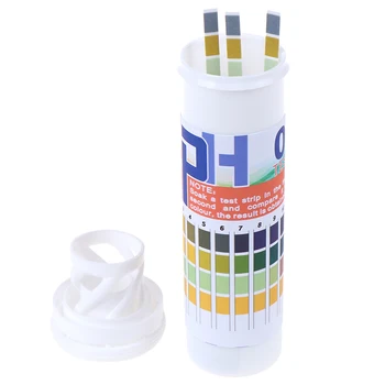 150 Palackozott PH tesztcsík teljes tartomány 0-14 pH savas lúgos indikátor