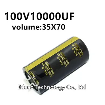1Db 100V 10000UF 100V10000UF 10000UF100V térfogat: 35x70 mm audio teljesítményerősítő inverter alumínium elektrolit kondenzátor