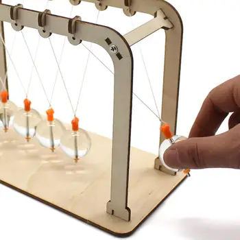 2 DIY Newtons bölcső üvegmérleg Ball Desk Fizika Tudomány Játékasztal inga
