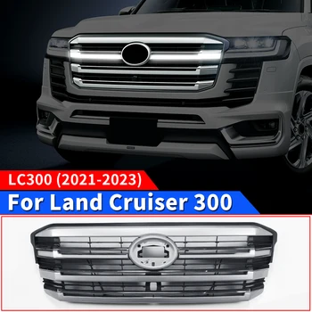 2021-2023 Toyota Land Cruiser 300 LED első grill módosítása Lc300 Külső továbbfejlesztett kiegészítők dekoráció versenyrácsok