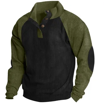 2023 Férfi divat alkalmi őszi és téli pulóver patchwork férfi kombináció szín hosszú ujjú kapucnis pulóver pulóver utcai viselet