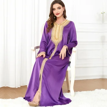 2023 Új elegáns muszlim abaya női ruha Ramadan Party Dubai Abaya Törökország iszlám hosszú estélyi ruhák Musulmane elegáns vestidos
