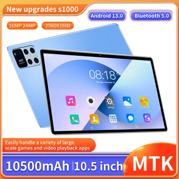 2024 Új tabletta s1000 10 11 12 hüvelykes Android 13.0 16 GB RAM 1TB ROM Dual SIM Dual Standby WIFI GPS Google Play Worldwide Edition