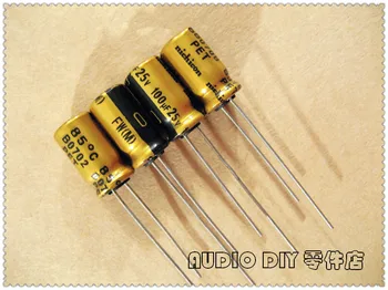 20db/50db Nichicon FW sorozat 100uF 25V100uF Audio DIY elektrolit kondenzátor 25V 100 uF 25V100 UFW1E101