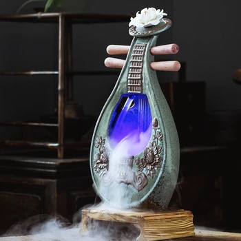 220V Víz díszek Keringő víz Nappali Kínai dekoráció Asztali kerámia Otthoni kiegészítők porlasztó párásító ajándék