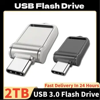 2TB USB flash meghajtók Fém Pen meghajtó 128GB nagy sebességű USB flash meghajtó 1TB 512GB 256GB hordozható USB memória vízálló