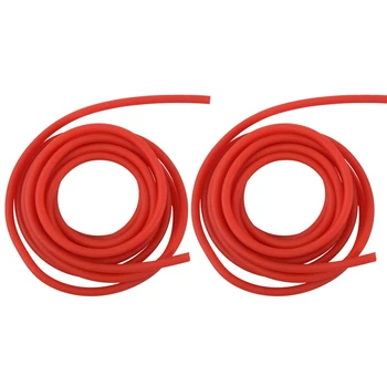 2X cső gyakorlat gumi ellenállás szalag katapult dub csúzli rugalmas, piros 2.5M