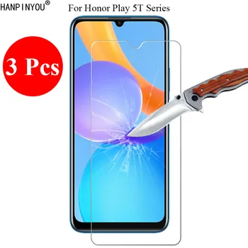3 db/lot 9H 2.5D edzett üveg képernyővédő fólia Huawei Honor Play 5 5T Active Youth Lite védőfóliához + tiszta szerszámok