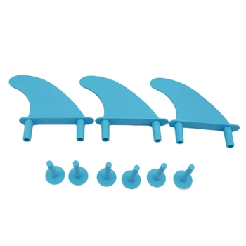3Db/Set Soft Surf Fins Water Fins Vízuszonyok cserecsavarokkal szörfdeszkához Softboard Vízhullám uszony szörfdeszka
