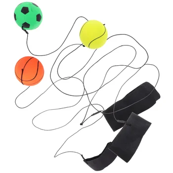 3Db Sportlabdák Karszalagok Csukló visszatérő labda csuklópánt Gumi karszalag Gyerek buli szívességek
