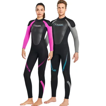 3mm vastagított búvárruha férfiaknak és nőknek, hidegálló, egy darabból álló hosszú ujjú, úszás szörfözés, snorkeling, fényvédő, Cx52