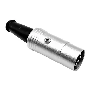5 tűs apa csatlakozó DIN 5 tűs audio csatlakozó mikrofonhoz ezüstözött többcélú csatlakozóeszköz audio-projektorokhoz és