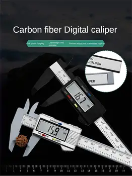 6-Inch 150mm műanyag Elektronikus digitális Vernier Caliper fém mikrométer Measuring Vernier Caliper Gauge Micrometer