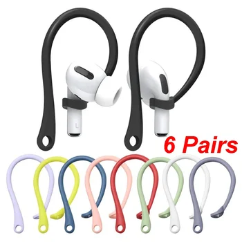 6 pár Kényelmes fülhorgok Apple AirPods Pro-tartozékokhoz Esésgátló Bluetooth fülhallgató-tartó AirPods 3 sportfülhoroghoz