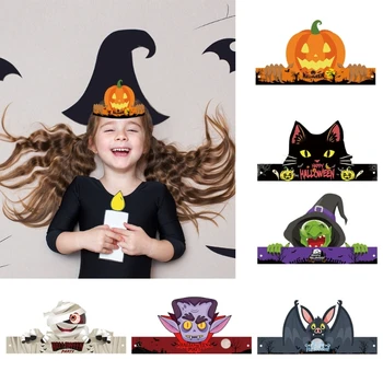 6db Halloween kellékek gyerekeknek Halloween gyermek party kellékek Halloween jelmez fejfedő Babaváró kedvez tartós