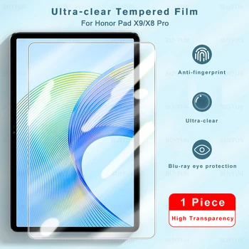 9H edzett üveg Huawei Honor Pad X9 X8 Pro 11.5inch honer honar X 9 9x x8pro átlátszó film tabletta képernyővédő fólia
