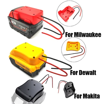 akkumulátor adapter átalakító Makita Dewalt Milwaukee 14.4V 18V 20V Li-Ion akkumulátor DIY szerszám akkumulátor átalakító