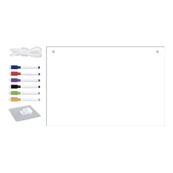 Akril tervező szerelési jegyzet Falra szerelhető átlátszó tábla Falra szerelhető átlátszó tábla 6 színjelölővel