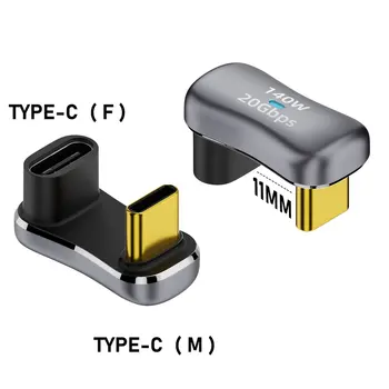 Alkalmas a Steam Deck 2 az 1-ben hosszabbító csatlakozóhoz derékszögű C típusú USB C adapter apáról nőre Játékkonzol tartozékok