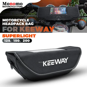 Alkalmas Keeway Superlight 125, 150, 200 motorkerékpár fejpakoláshoz vízálló utazótáska navigációs tároló táska