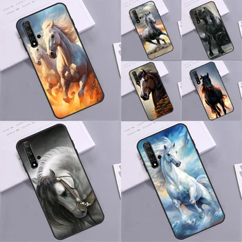 Animal Majestic Painting Horse Case Huawei Nova 10 9 SE 5T 3i 7i 8i 11i Y60 Y61 Y70 Y90 P30 P40 Lite P60 Mate 60 Pro