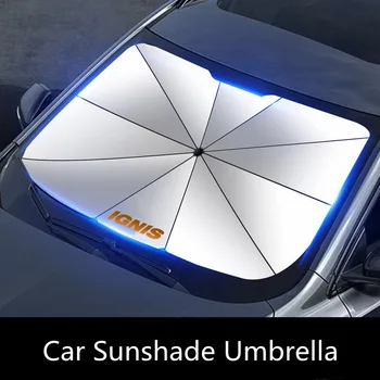 Autó napernyő Autó Nyári nap belső szélvédő Tartozékok Suzukihoz IGNIS logó Automatikus kiegészítők