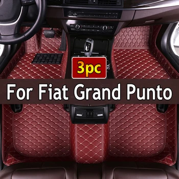 Autó padlószőnyegek Fiat Grand Punto Project 199 2005~2009 3ajtós tapetes Para Carro Alfombrillas Coche autószőnyegek Autó kiegészítők