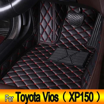 Autószőnyegek Toyota Vios Yaris szedánhoz ATIV Limo XP150 2013 ~ 2022 szőnyegszőnyegek Bőr szőnyeg vízálló padlópárna szett Autós kiegészítők