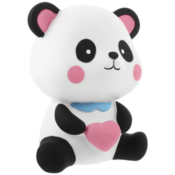 Az ajándék Kreatív rajzfilm Állat malacka bank Aranyos pénz Üveges panda modellezés asztali dísz Modellező Imádnivaló gyermek