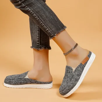 BCEBYL Tavasz és ősz Új alkalmi divat Egyszínű lábujj Slingback Lapos talpú Kényelmes és egyszerű női cipő