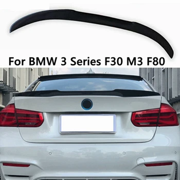 BMW 3-as sorozat F30 F35&M3 F80 Sedan V Style szénszálas hátsó spoiler csomagtartó szárny 2011-2019 FRP kovácsolt karbon