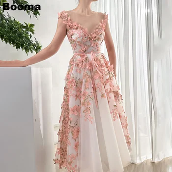 Booma Fairy Midi Prom ruhák V nyak ujjatlan hazatérési ballagási parti ruhák Pillangó A-vonalú estélyi ruha nőknek