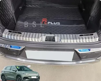 BYD ATTO 3 Yuan Plus 2022-2023 rozsdamentes fekete ezüst autó hátsó csomagtartóvédő lemez ütés / porpárkány fedél tartozékokhoz