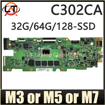 C302CA alaplap 4405Y M3-6Y30 M5-6Y54 M7-6Y75 4GB/8GB-RAM SSD-32G/64G/128G ASUS C302C C302 laptop alaplaphoz