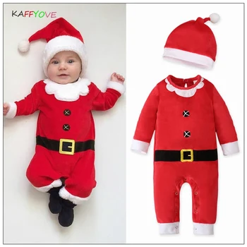 Christmas Baby Romper Cap Toddler Xmas Full Sleeve Dirtd Infantil Újévi Újszülött 0-24M Jumpsuit 2023 Jóképű kisgyermek ruhák