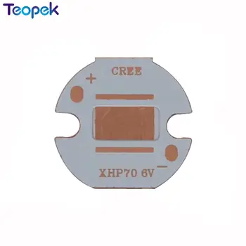 Cree XHP70 led Coper PCB kártya Led hűtőborda hőelválasztó LED lámpa Lase 12V / 6V 16mm / 20MM, 10db / tétel