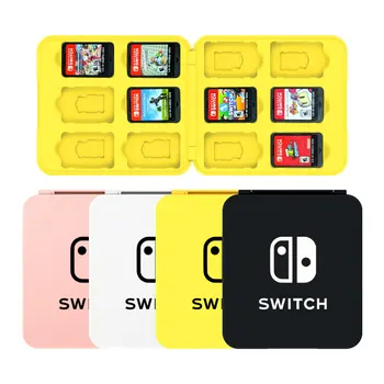 Divat színes mágneses játékkártyák Tárolótok Nintendo Switch Oled 12 az 1-ben TF SD kártya védőburkolat tartozékok