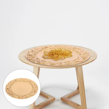 dombormű minta tároló tál Elegáns dekoratív tálca Többcélú tálaló tányér ékszer edény