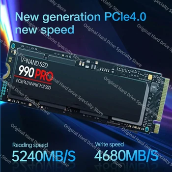 Eredeti 990 Pro SSD 4 TB 2 TB 1 TB kapacitású NVMe PCIe 4.0X4 Akár 7450 MB/s sebességű M.2 2280 félvezető-alapú meghajtók PlayStation5 laptophoz játékkomputer