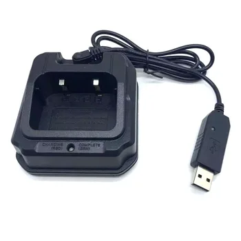 Eredeti Baofeng UV-9R Plus Pro Walkie Talkie USB adapter asztali Li-ion akkumulátortöltő BF-9700 UV9R kétirányú rádió tartozékok