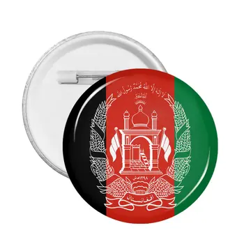 Flaga Afganistanu zászló jelvény ajándék rajzfilm hajtóka puha gombos tű 58mm jelvények ruházathoz bross tű