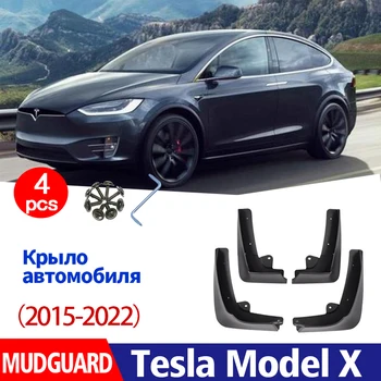 FOR Tesla Model X 2015 2016 2017 2018 2019 2020 2021 2022 Sárvédő sárvédő Sárfogó védőburkolatok Fröccsenő sárfogó Autó kiegészítők