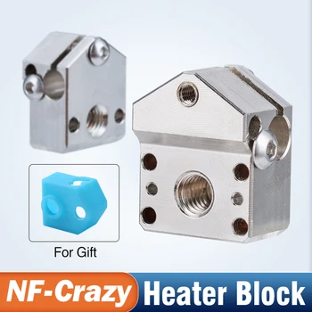  frissítés Kiváló minőségű réz NF-Crazy fűtőblokk 3D nyomtatóhoz NF-Crazy Hotend Ender 3 Pro Alfawise számára