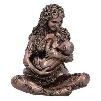 Földanya szobor Nő kézműves szobor könyvespolcra Nappali hálószoba